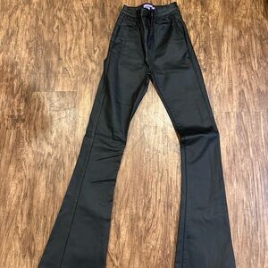 Ediked leather pants
